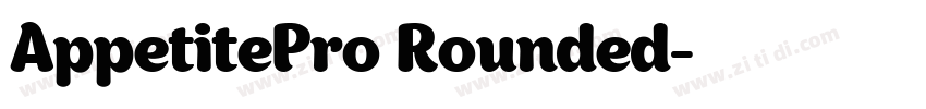 AppetitePro Rounded字体转换